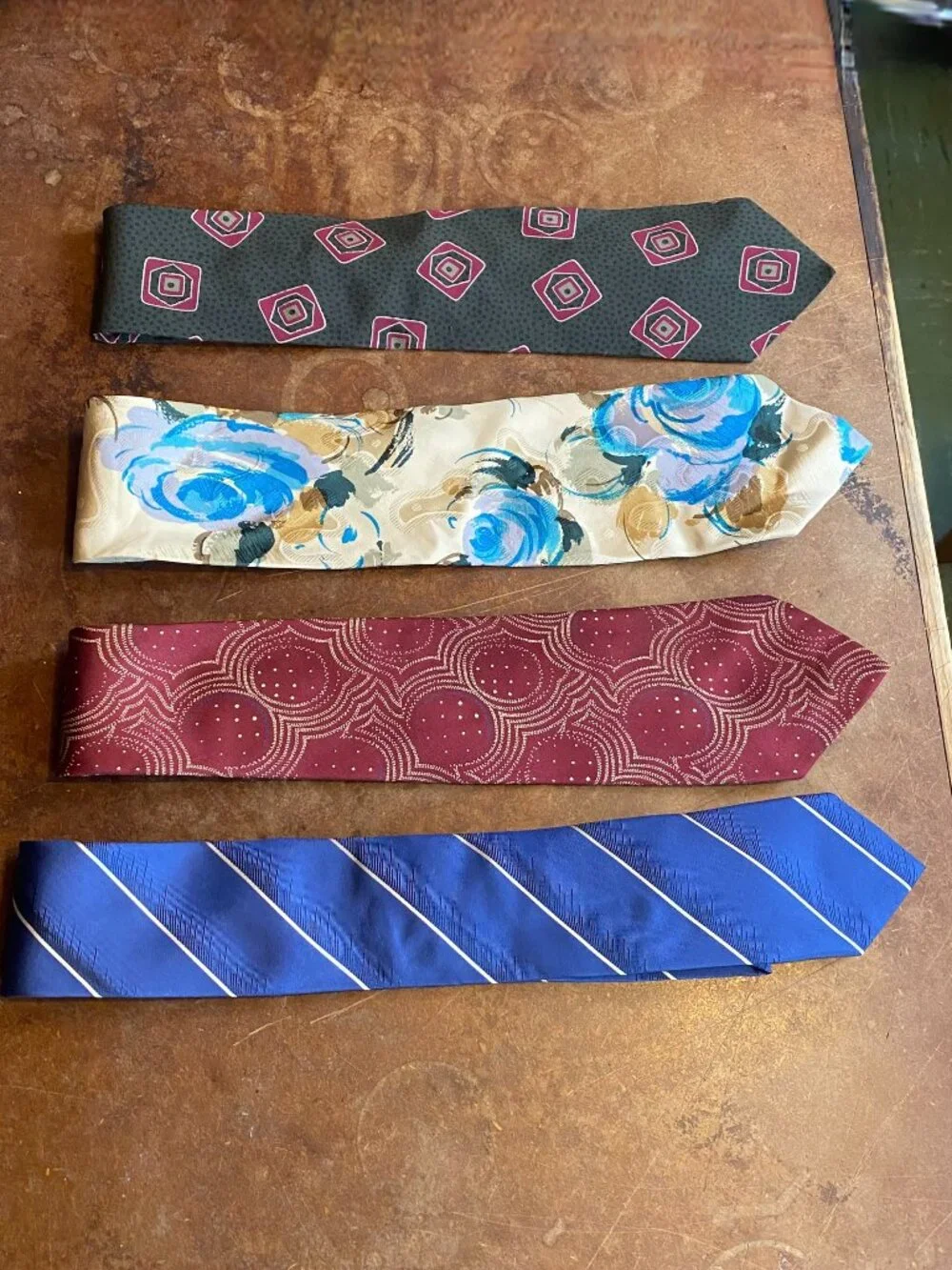 LOT FOUR Vintage Polo Ralph Lauren Silk Ties Tie Alfani Made in Italy